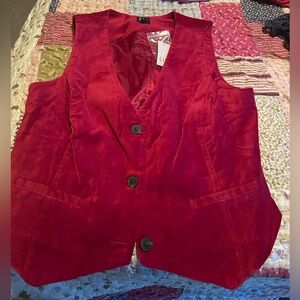 NWT Gap Velvet Vest Size S